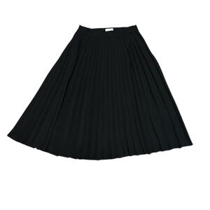 Kate Spade Black Pleated Midi Skirt Sz 6